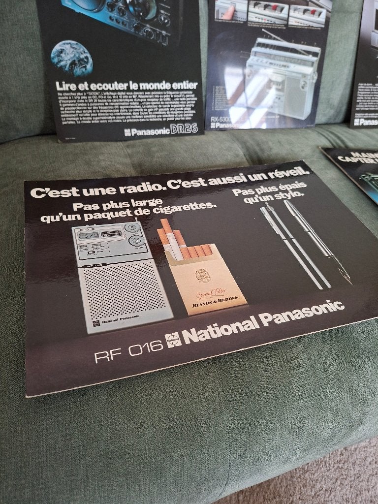 Radio reclame panelen  PANASONIC, Verzamelen, Merken en Reclamevoorwerpen, Ophalen of Verzenden, Zo goed als nieuw, Reclamebord