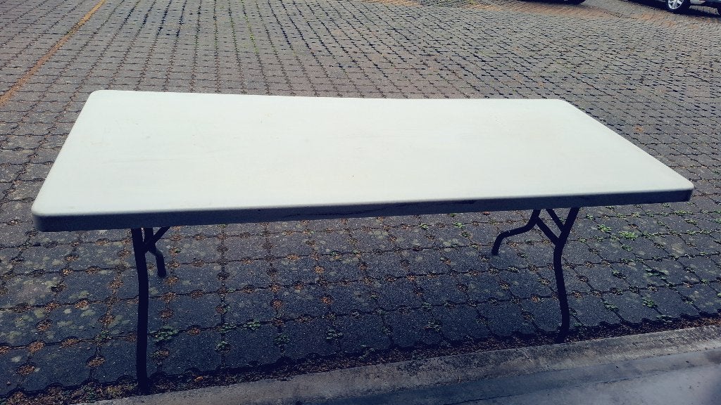 3 tafels poten plooien in samen 100 eu of 35 eu stuk, Ophalen, Gebruikt