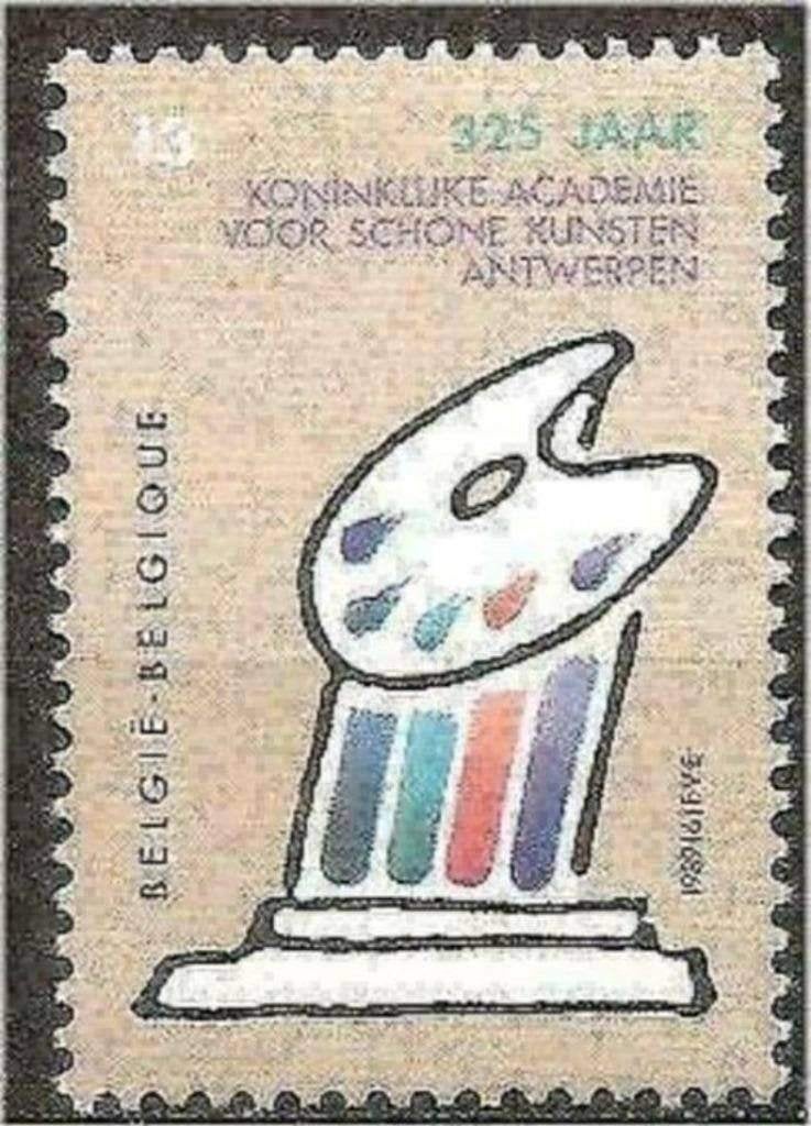 Belgique 1989 - Yvert/OBP 2325 - Académie des Beux-Art (PF), Envoi, Non oblitéré, Neuf, Art