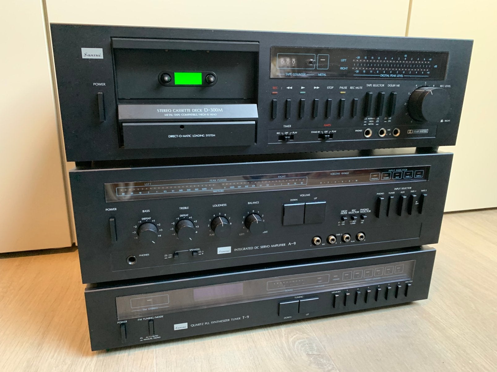 SANSUI versterker, tuner en cassettedeck, Enlèvement, Comme neuf, Deck cassettes ou Lecteur-enregistreur de cassettes, Composants en vrac