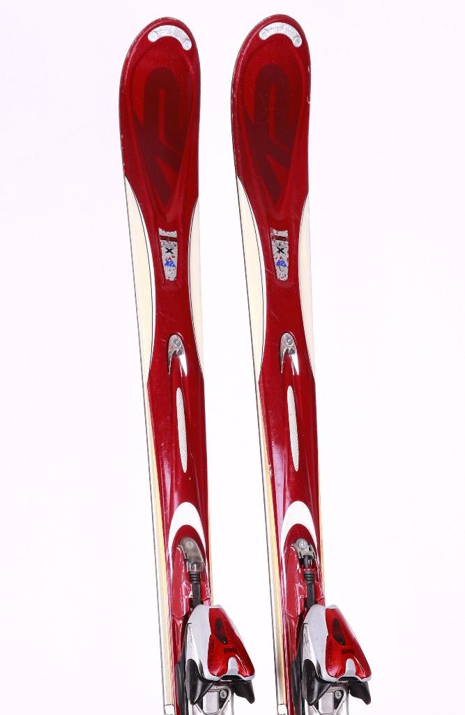 167 skis K2 APACHE, rouges, noyau en bois + Marker MOD 12, Carving, Enlèvement ou Envoi, Skis, Utilisé