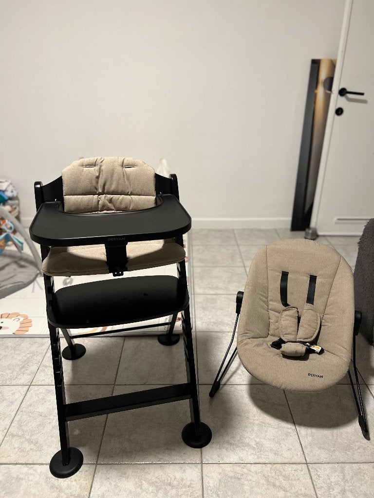 Kinderstoel + wipstoel (met kussens), Enlèvement, Neuf, Chaise évolutive