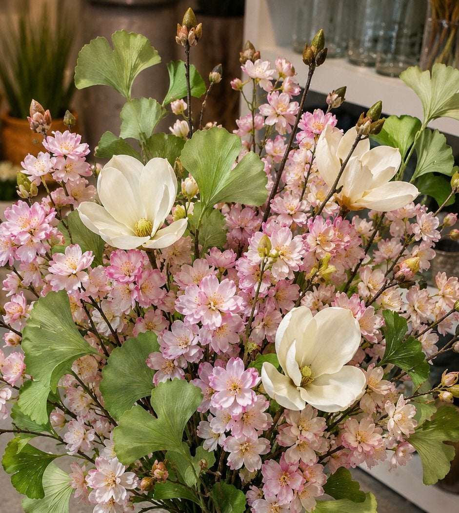 Fleurs artificielles extra longues de 120 cm toutes ensemble, Enlèvement
