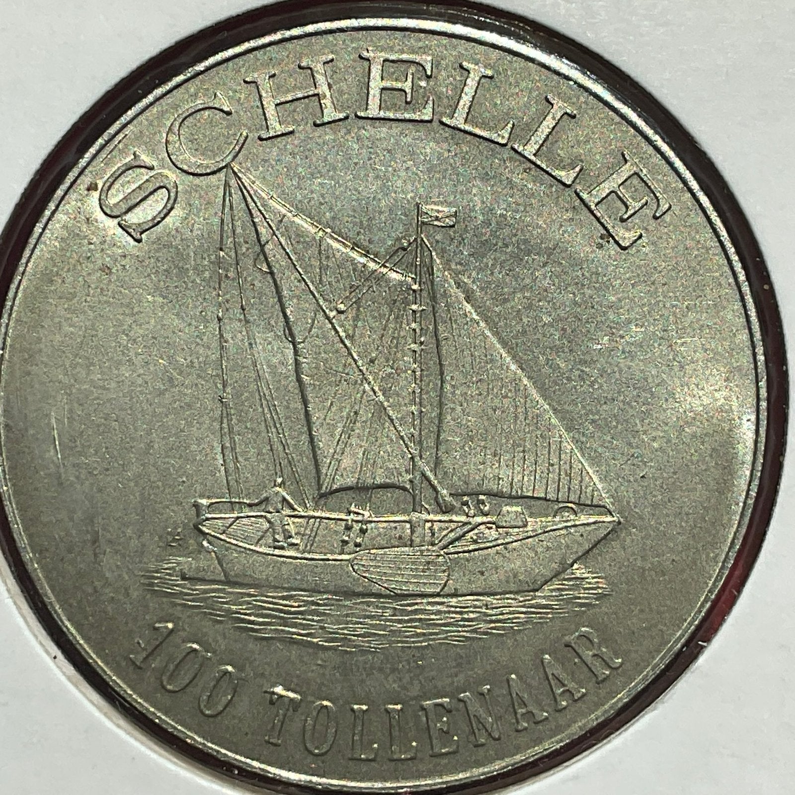 Schelle - magnifique et rare insigne municipal - 19 ! &, Envoi, Métal, Monnaie en vrac