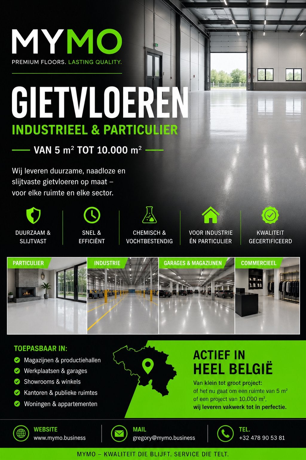 Gietvloeren voor industrie & particulier, Enlèvement, Neuf, Autres types