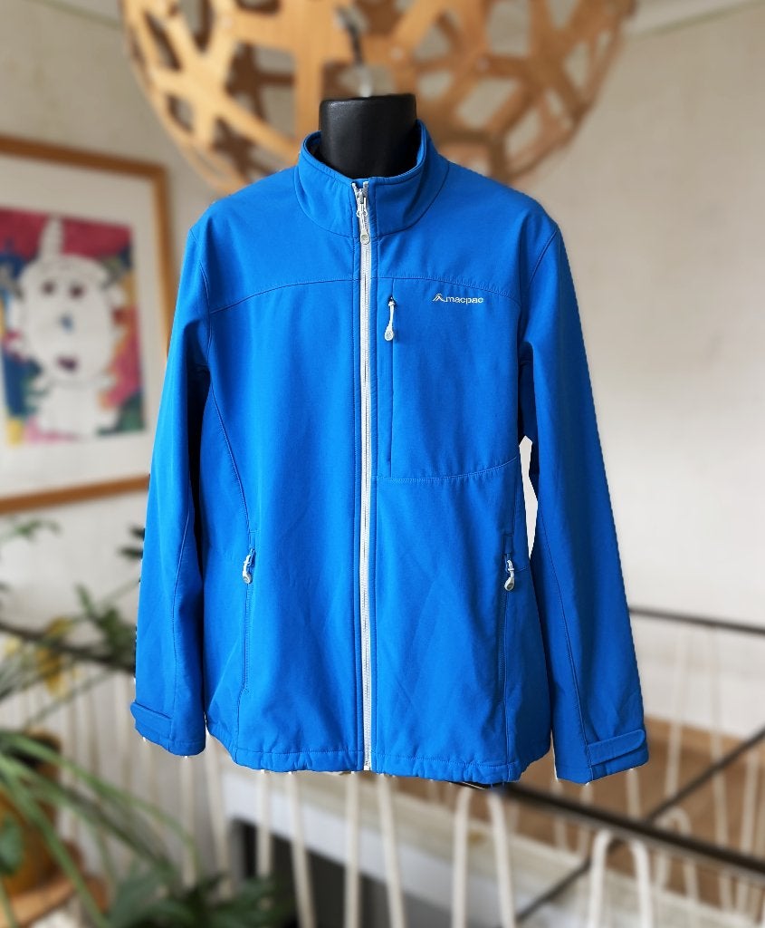 Macpac outdoor jas, soft shell, koningsblauw, mt XL, Kleding | Heren, Truien en Vesten, Blauw, Maat 56/58 (XL), Ophalen of Verzenden