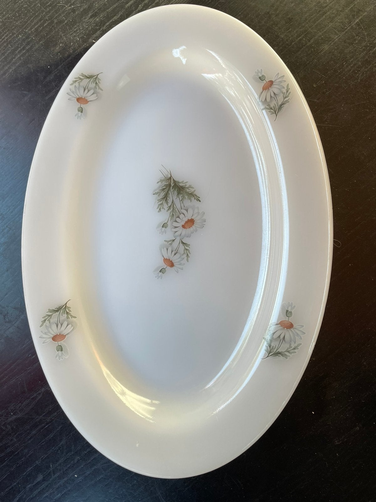 Vintage ovale schaal arcopal marquerite, Enlèvement
