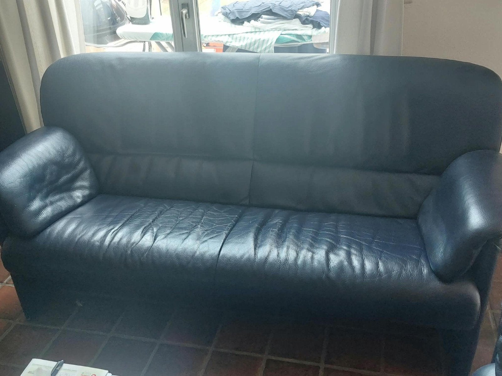 Lederen design salonmeubel 2,5 zitbank Jori, Trois personnes, Moins de 75 cm, Design, Enlèvement