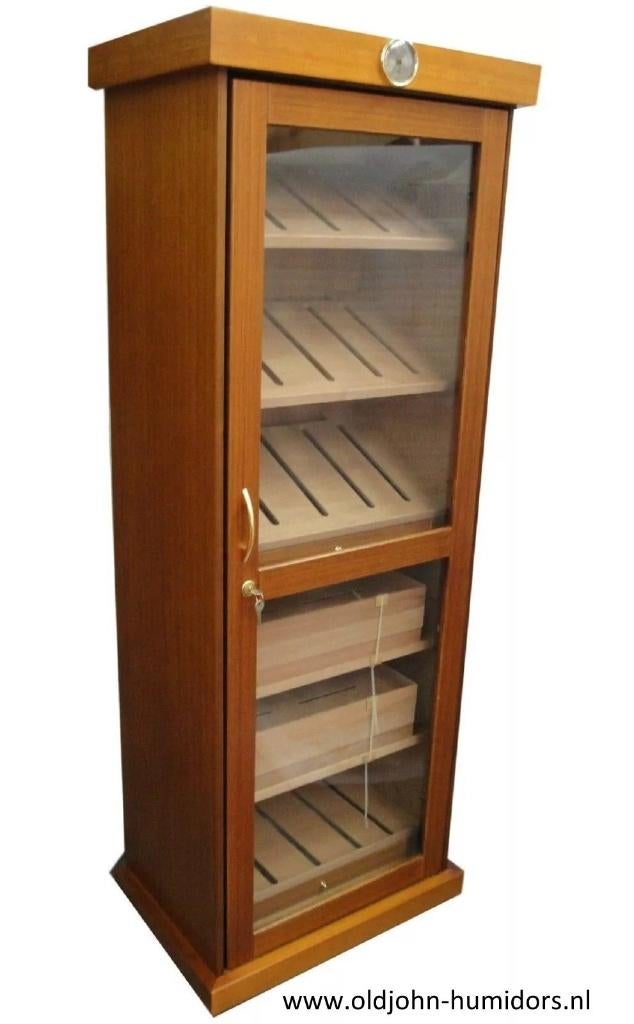 ANGELO  MERK HUMIDOR KABINET /KAST 2000 SIGAREN TEAK   h100, Verzenden, Nieuw, Tabaksdoos of Verpakking