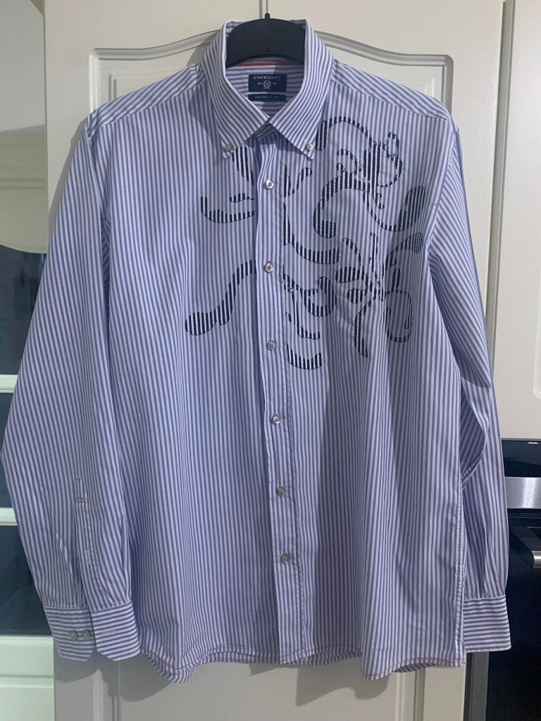 Hemd maat XL, State of Art, Blauw, Ophalen of Verzenden, Gedragen