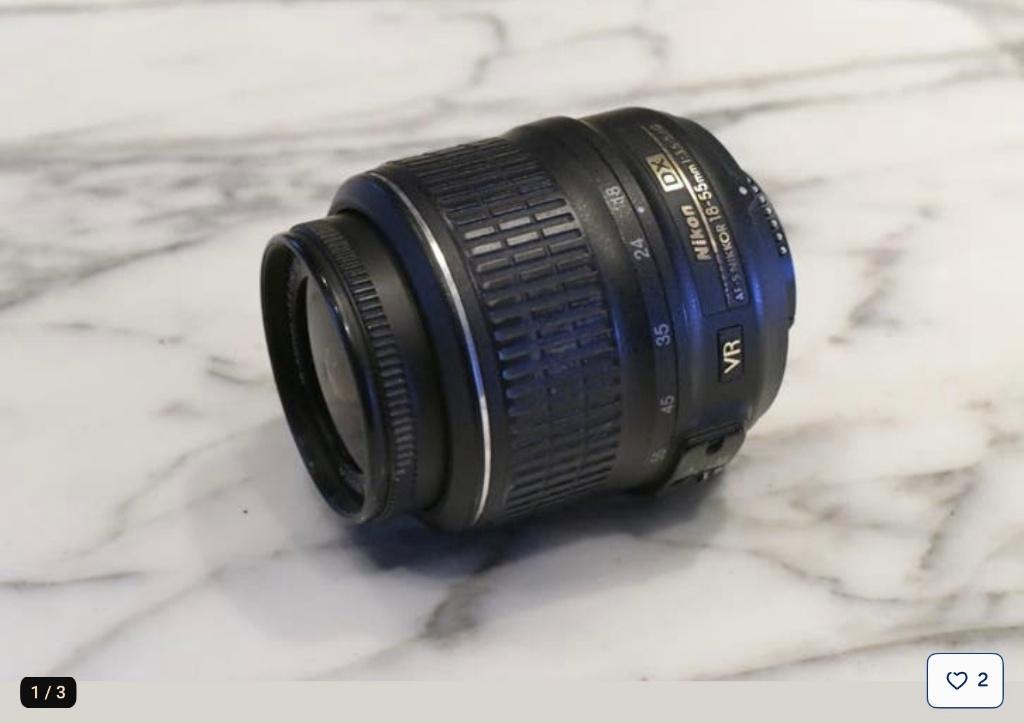 Nikon 18-55 mm/f/3,5-5,6 AF-S G DX N 52374205, Enlèvement ou Envoi, 1980 à nos jours, Lentille ou Lentilles