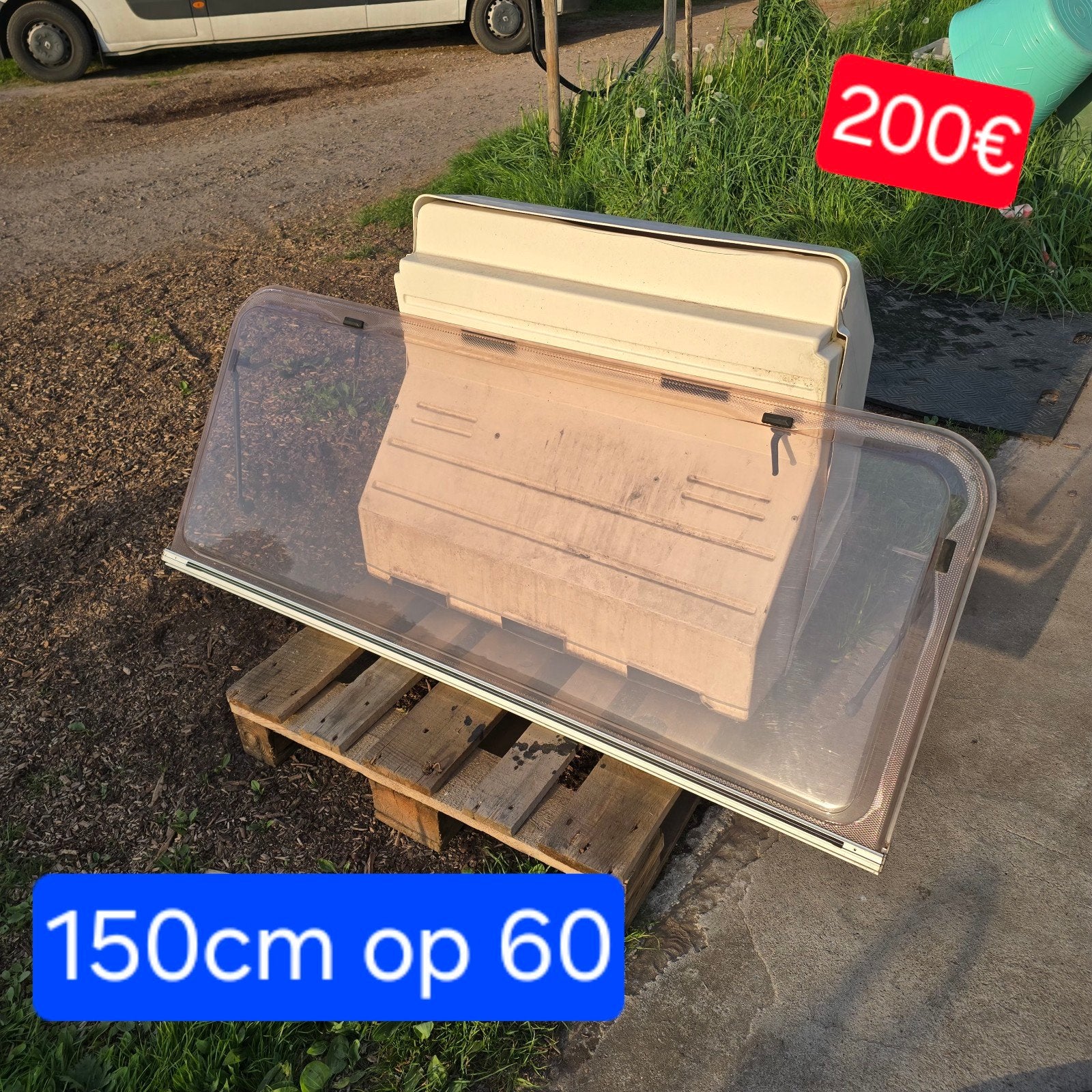 raam ramen vensters plexiglas caravan motorhome stacaravan, Enlèvement