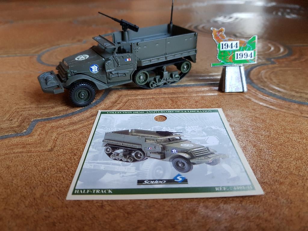 Solido (Verem) Military M3 Half Track Free French Vintage, Enlèvement ou Envoi, Utilisé, Autres types, Solido