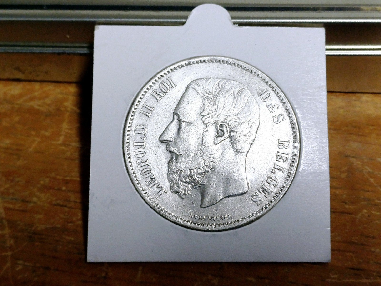 BELGIQUE 5 FRANCS 1869 LEOPOLD II, Enlèvement ou Envoi, Monnaie en vrac, Argent, Argent