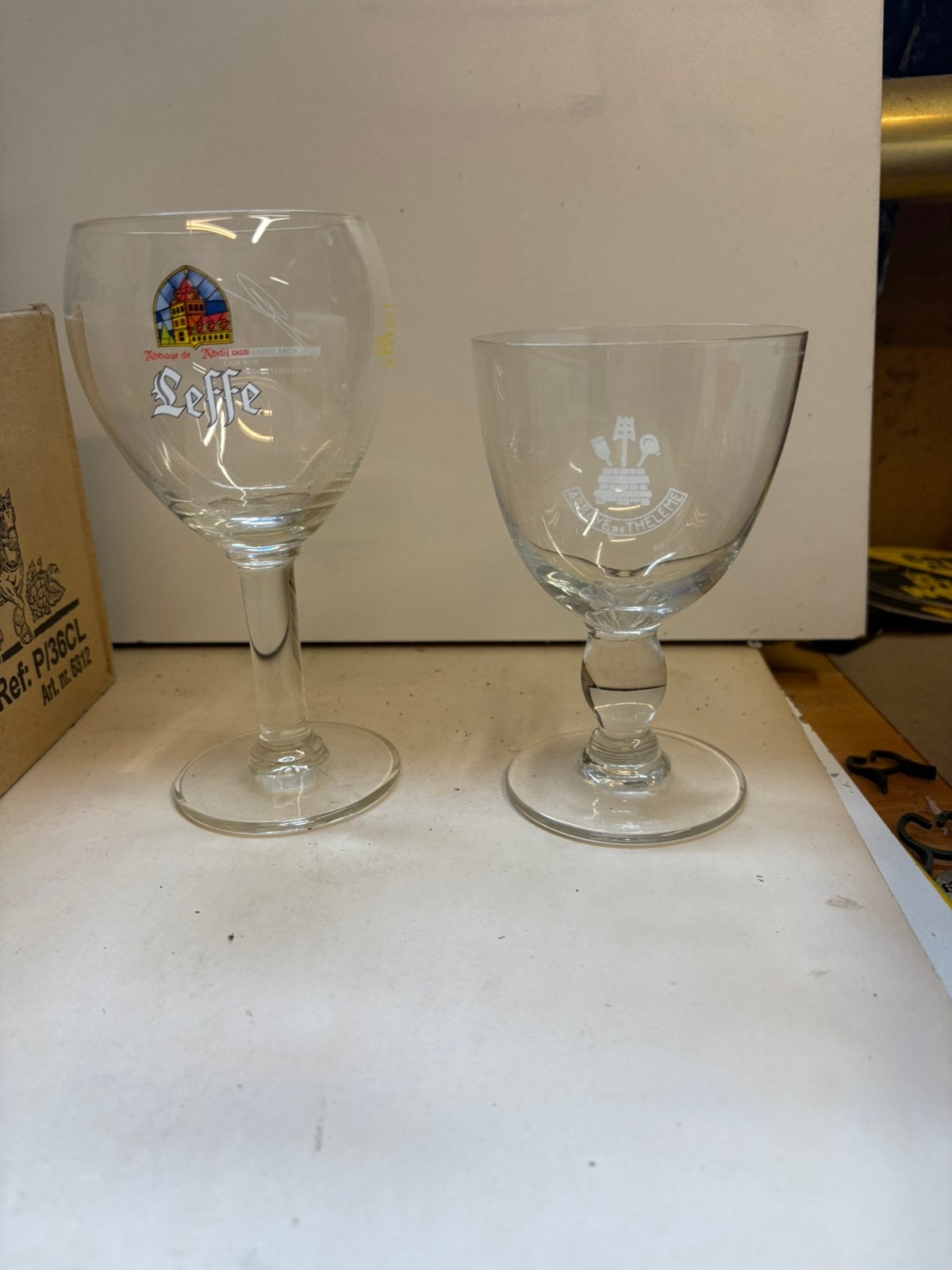 Dégustation de verres trappistes de Leffe, abbaye de Thélème, Collections, Marques de bière, Enlèvement ou Envoi, Comme neuf