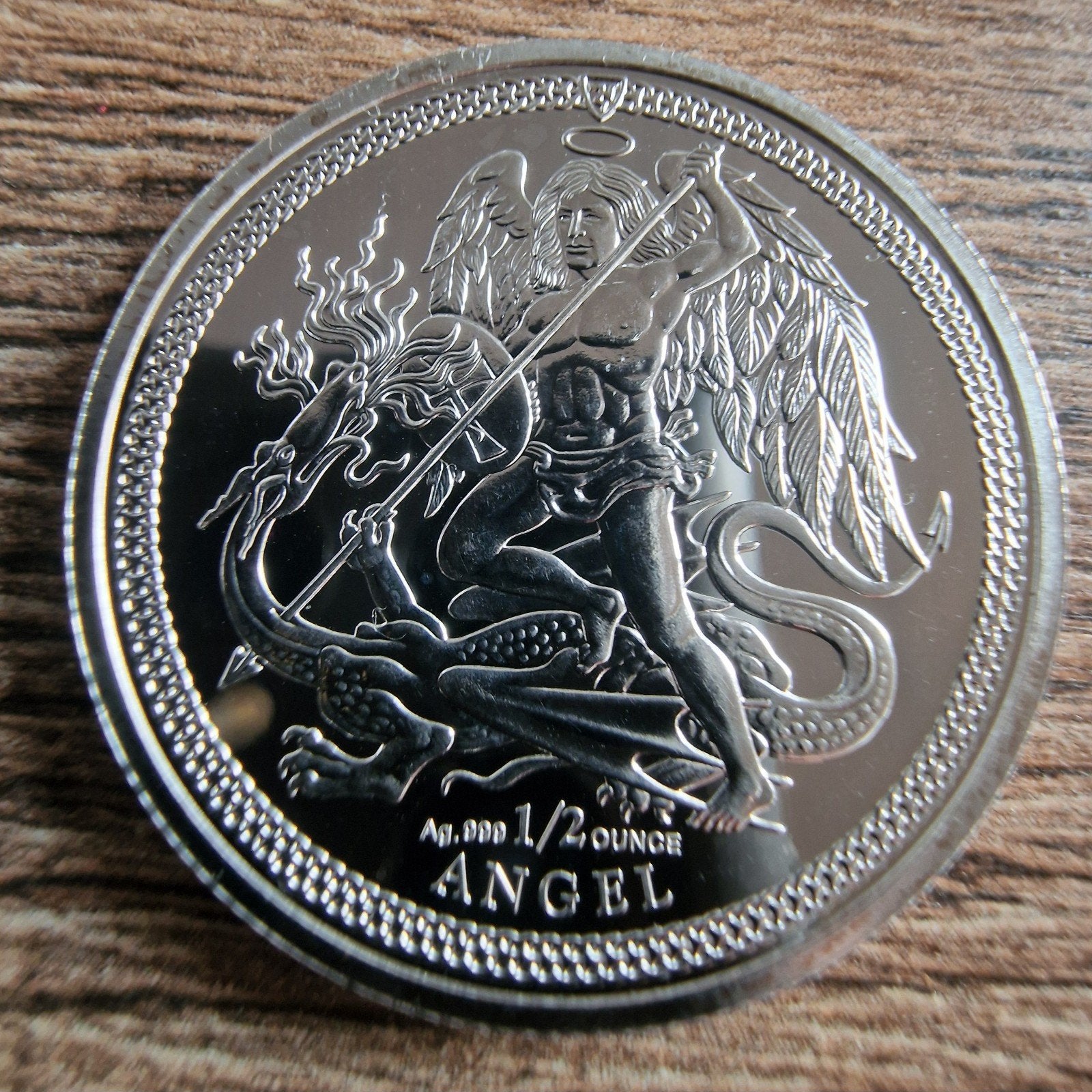 Pièce Angel de 1/2 oz en argent, Enlèvement ou Envoi, Argent