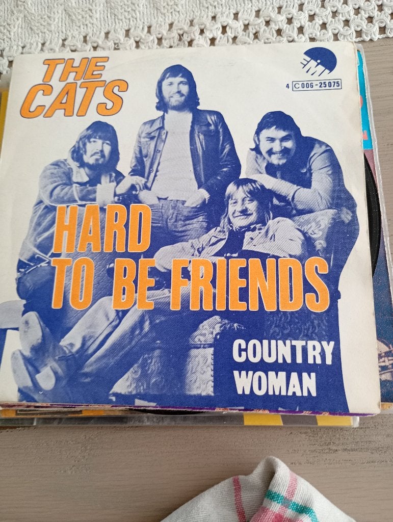 The Cats - Hard to be friends, Enlèvement ou Envoi, Pochette photo, 7 inch, Utilisé