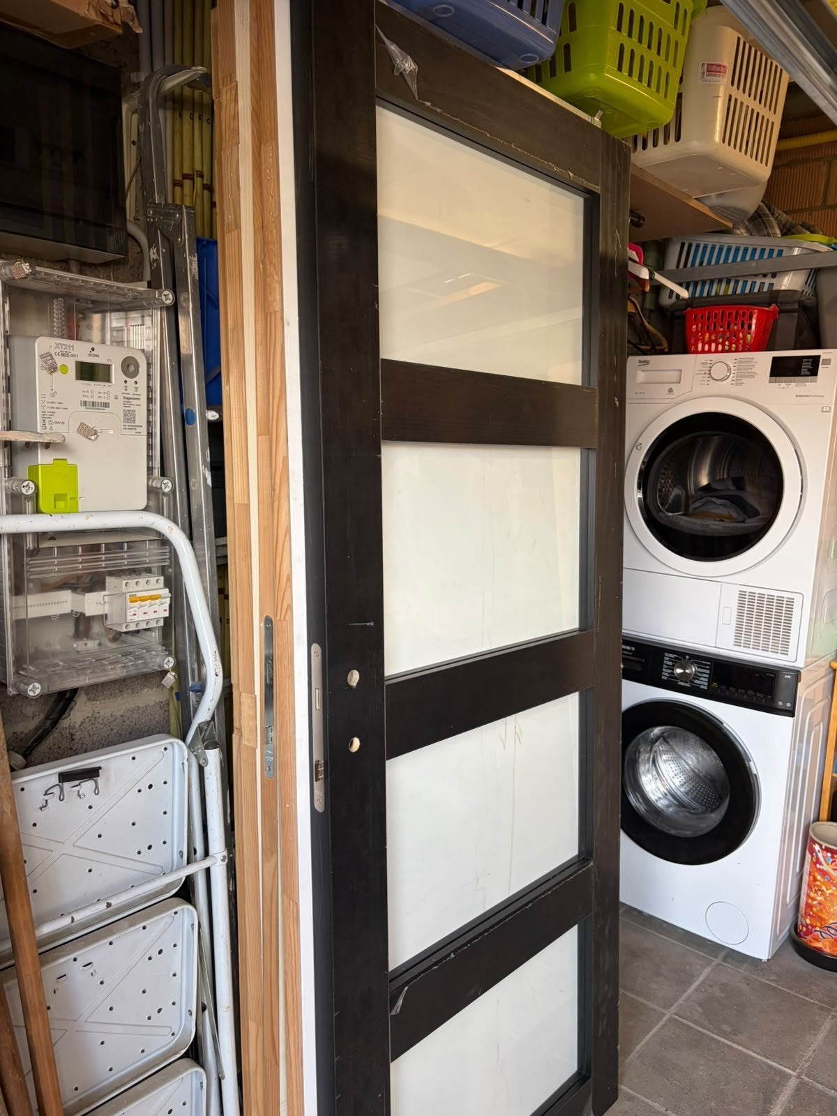 Lot de 6 portes en 83 cm , 2 vitrées et 4 à peindre, Bricolage & Construction, Enlèvement ou Envoi, 75 à 150 cm, Comme neuf, Vitre comprise