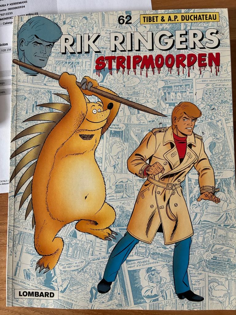 Rik Ringers Nr 62, Une BD, Tibet & A.P. Duchâteau, Comme neuf, Enlèvement