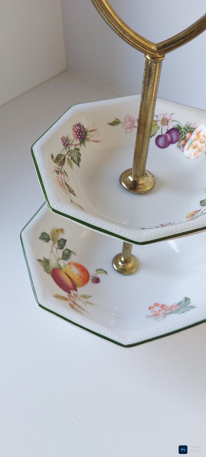 Engelse Vintage 2-Laags Étagère – Johnson Brothers, Antiek en Kunst, Ophalen of Verzenden