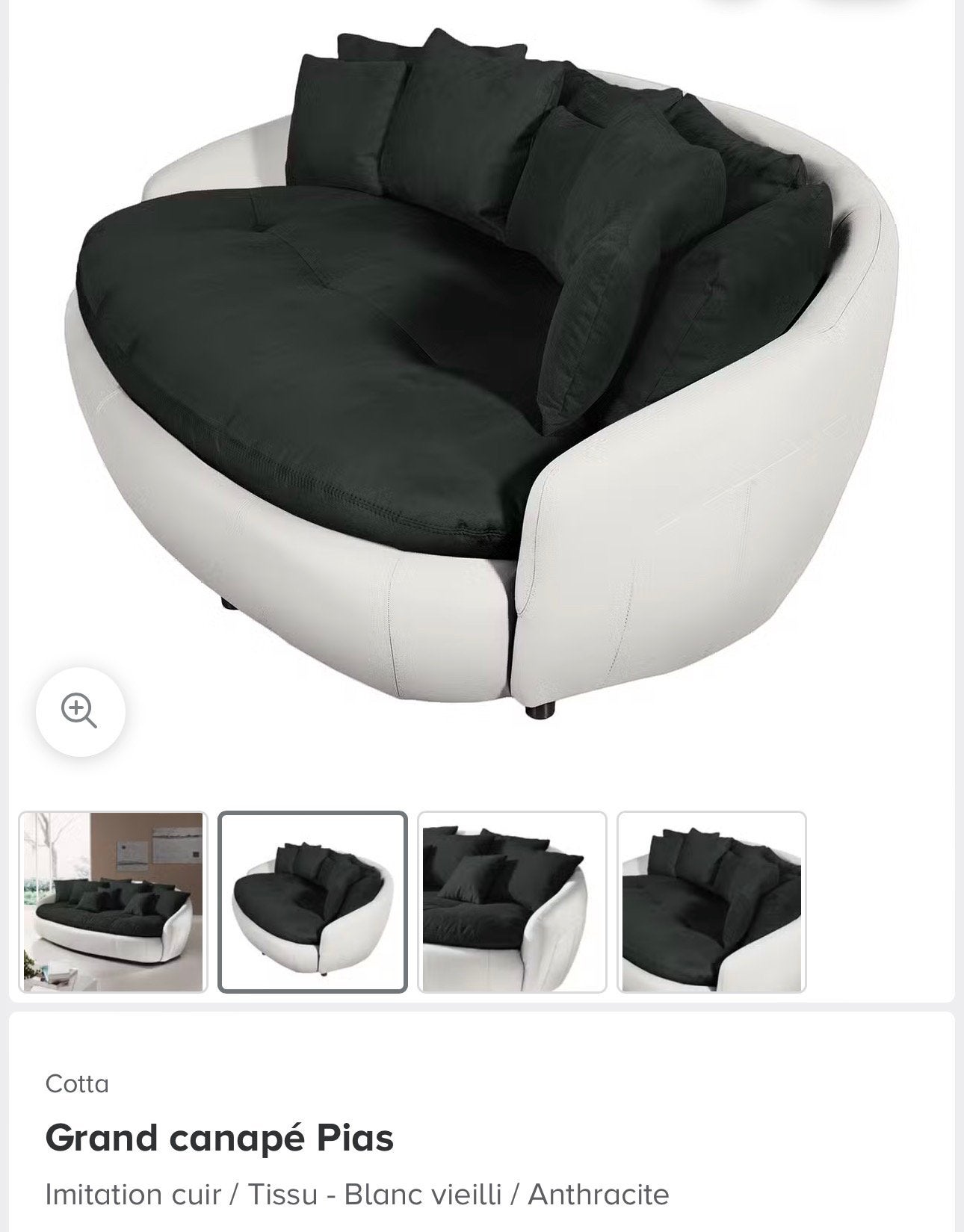 Canapé avec pouf, plus assortiment de chaise, Enlèvement, Utilisé, Multicolore, Pouf