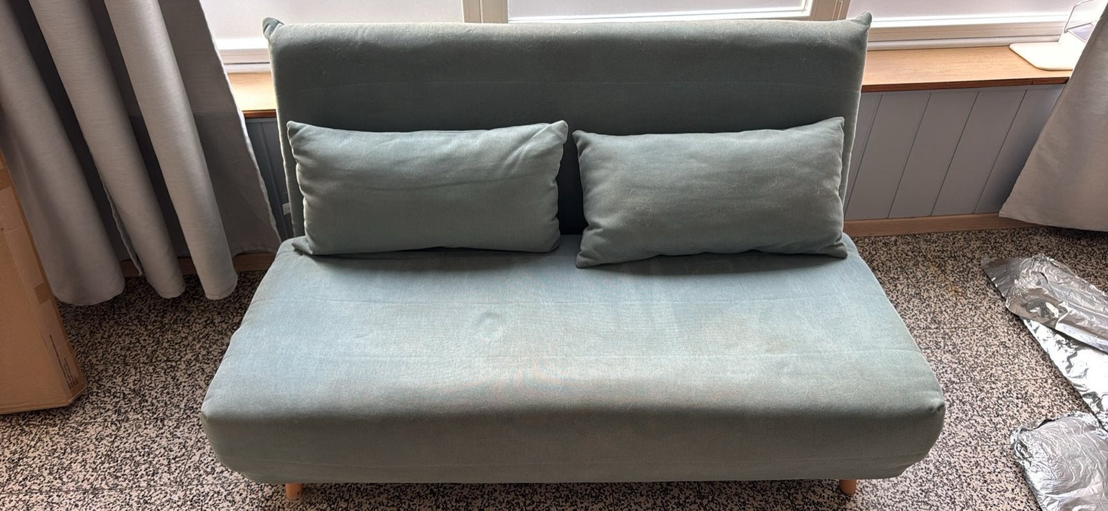 Canapé/lit - Maison du monde, Ophalen, Gebruikt, Tweepersoons, 140 cm
