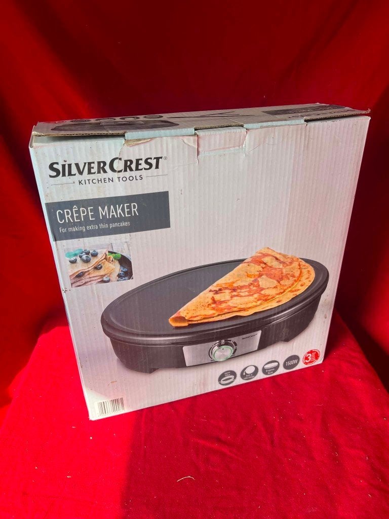 Pannenkoekenmaker Silvercrest., Ophalen of Verzenden, Zo goed als nieuw, Tafelgrill