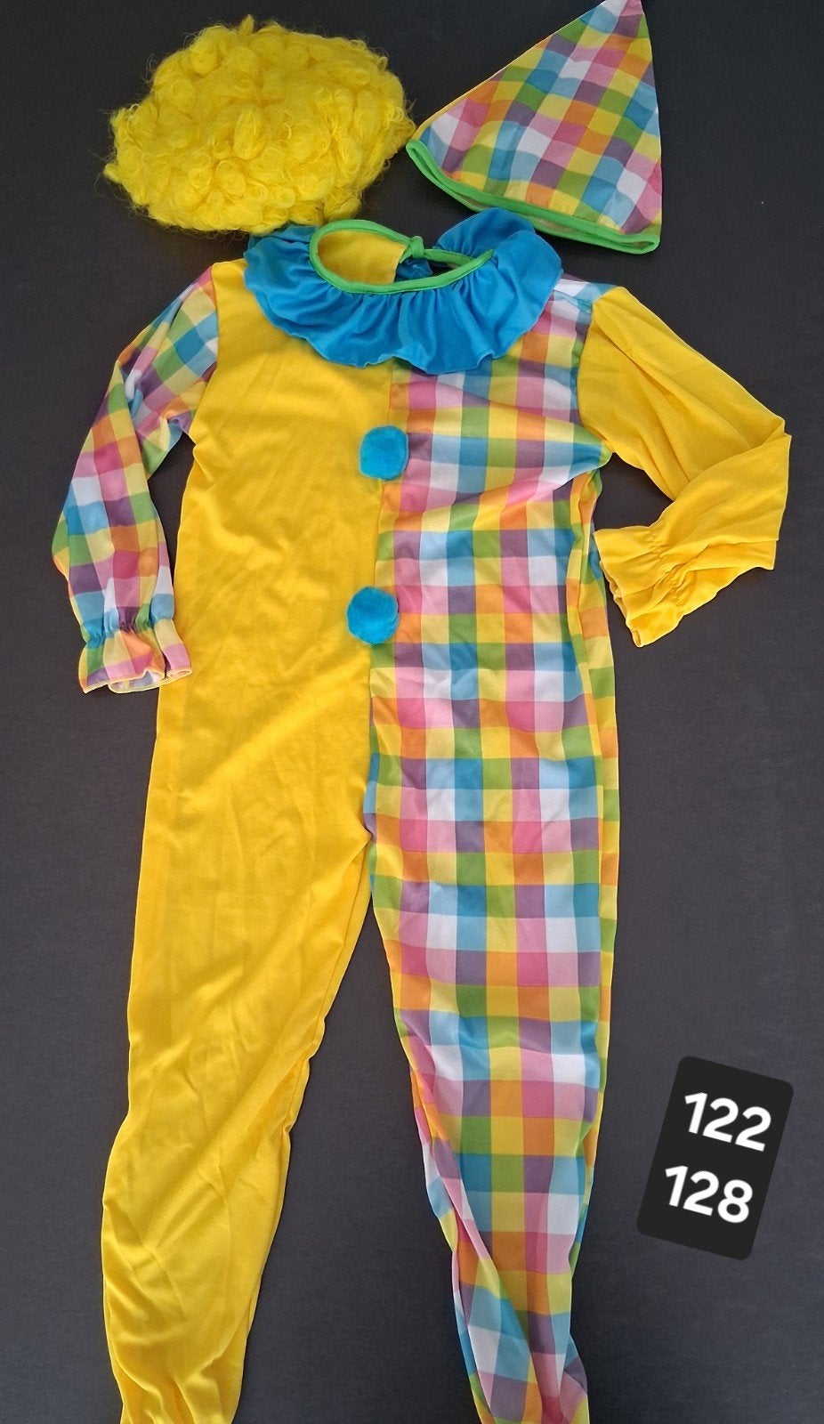 Costume de clown taille 122 128, Enlèvement ou Envoi