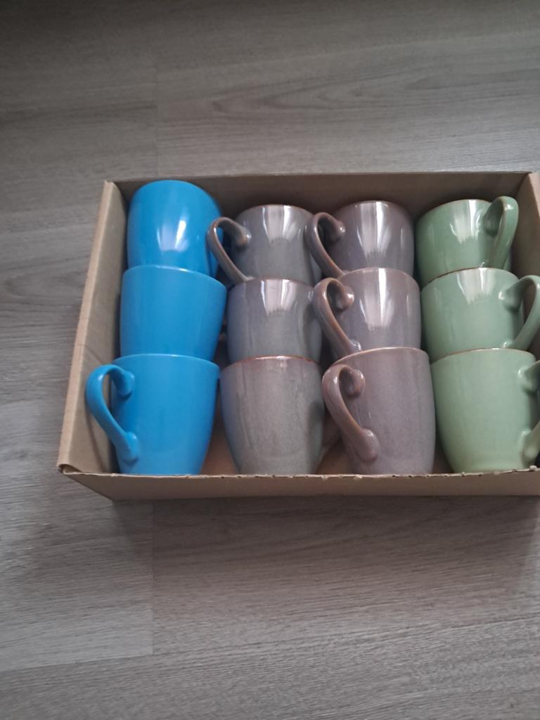 Koffie  glas  12 stuk  nog  in doos, Enlèvement