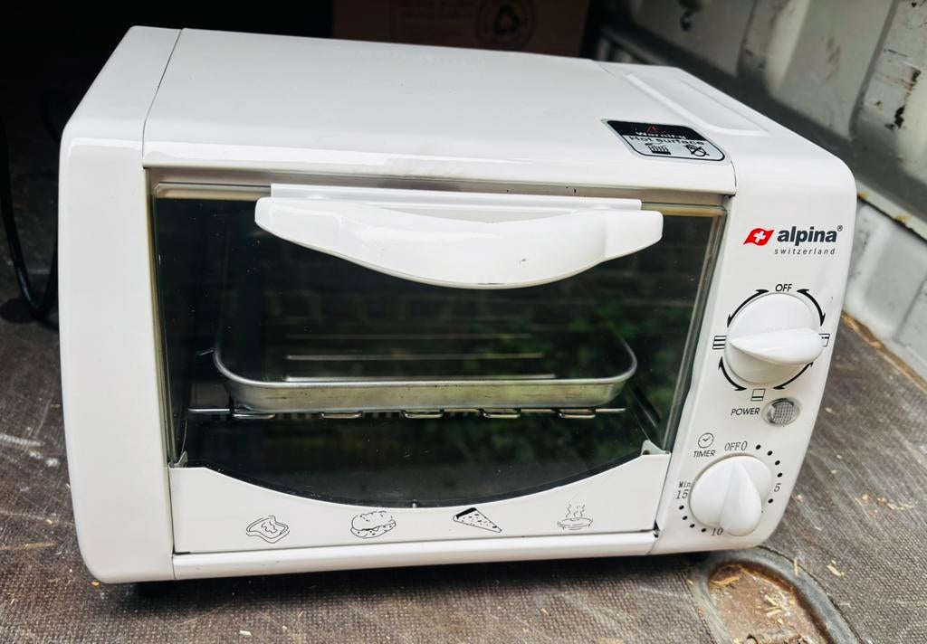 Mini four toaster Alpina – Compact, idéal camping / caravane, Elektronische apparatuur, Ovens, Minder dan 45 cm, Gebruikt, Minder dan 45 cm