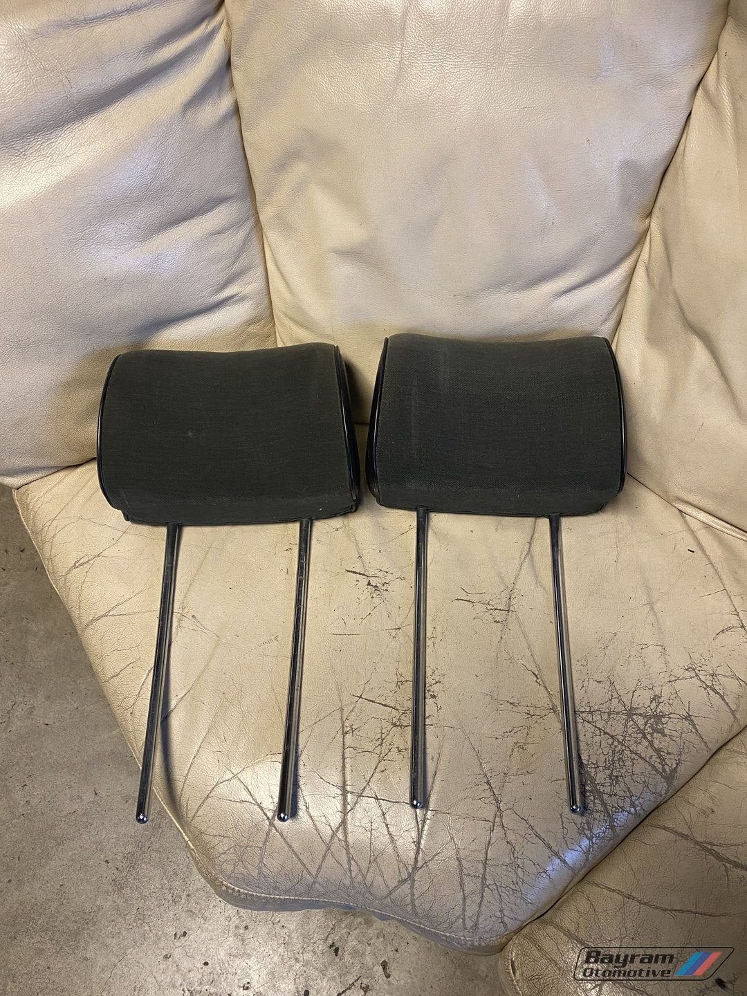 Bmw hoofdsteunen E28 grijs E23 hoofdsteun set 5-serie voorst, -, Utilisé, -, Enlèvement ou Envoi
