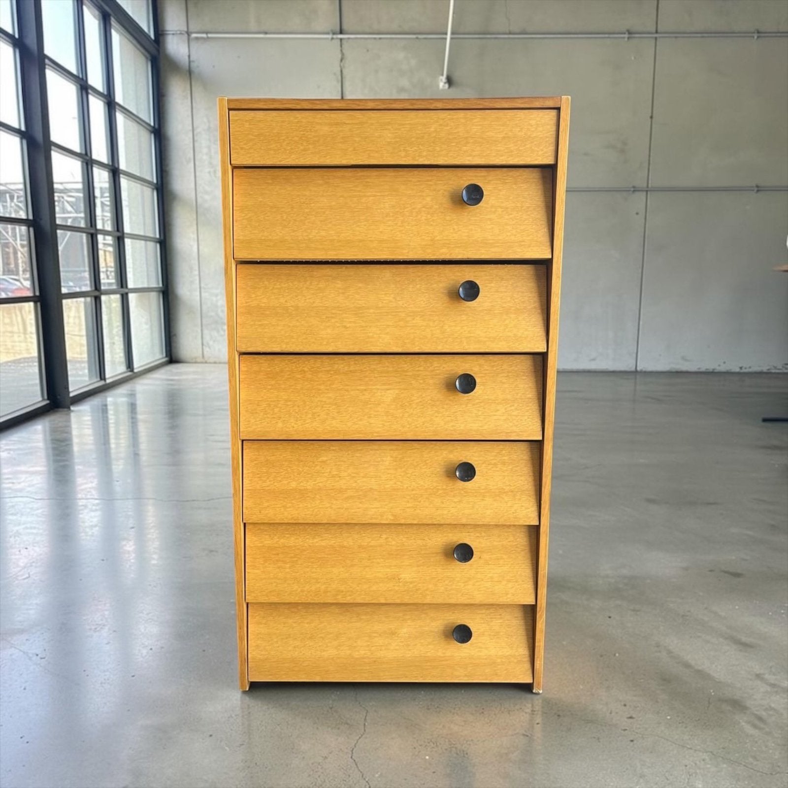 Vintage houten schoenenkast / klepkast, Ophalen