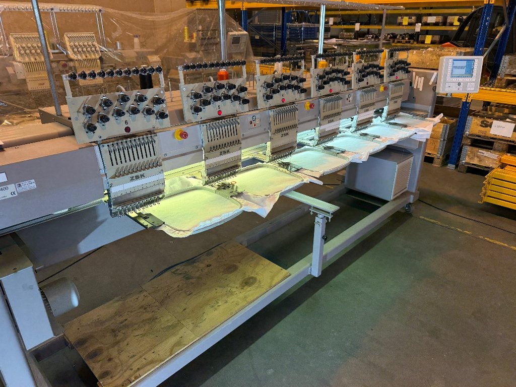 Borduurmachine ZSK 0611-400 met capframe., Hobby en Vrije tijd, Ophalen, Gebruikt, Machineborduren, Borduurmachine