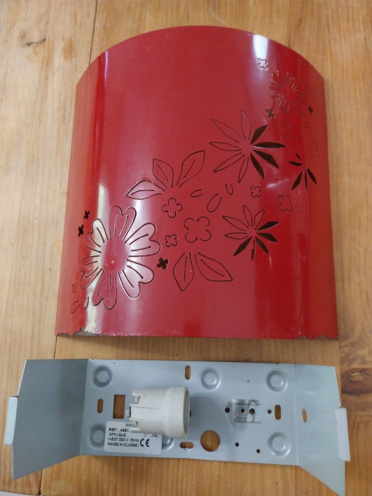 Luminaire applique rouge, Maison & Meubles, Enlèvement ou Envoi, Rouge