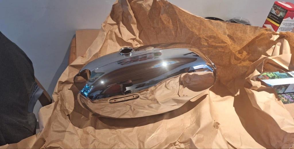 Verchroomde tank honda ss50, Fietsen en Brommers, Ophalen, Tank