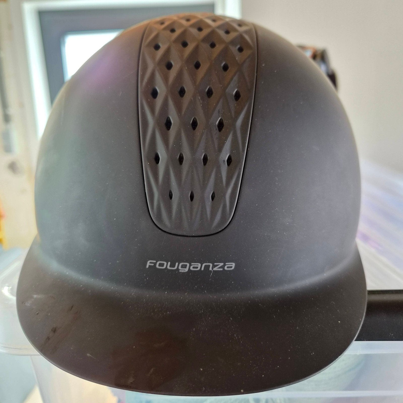 cap 58 cm, Dieren en Toebehoren, Paardrijkleding, Ophalen, Zo goed als nieuw, Rijhelm/cap, Fouganza