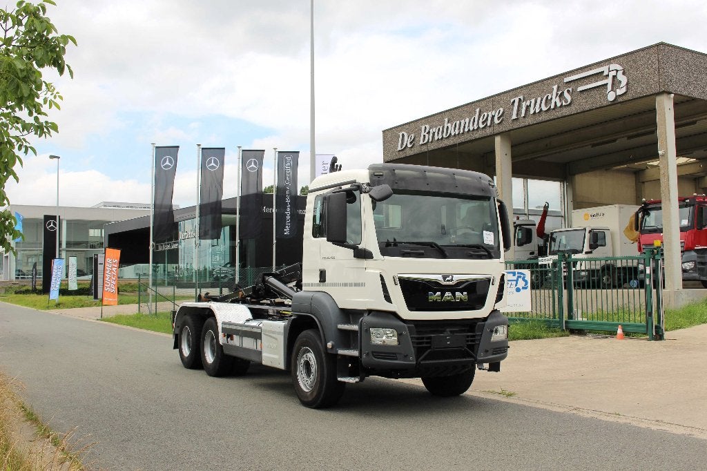 MAN TGS 26.420 6X4 - 2018 - EURO 6 - containerwagen - KORT, Automaat, Euro 6, MAN, Wit