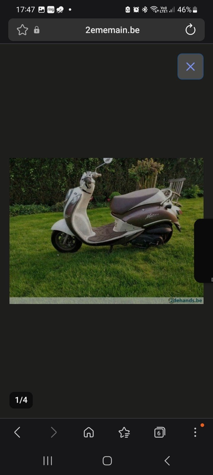te koop scooter sym mio 50 cc, Fietsen en Brommers, Ophalen, Mio