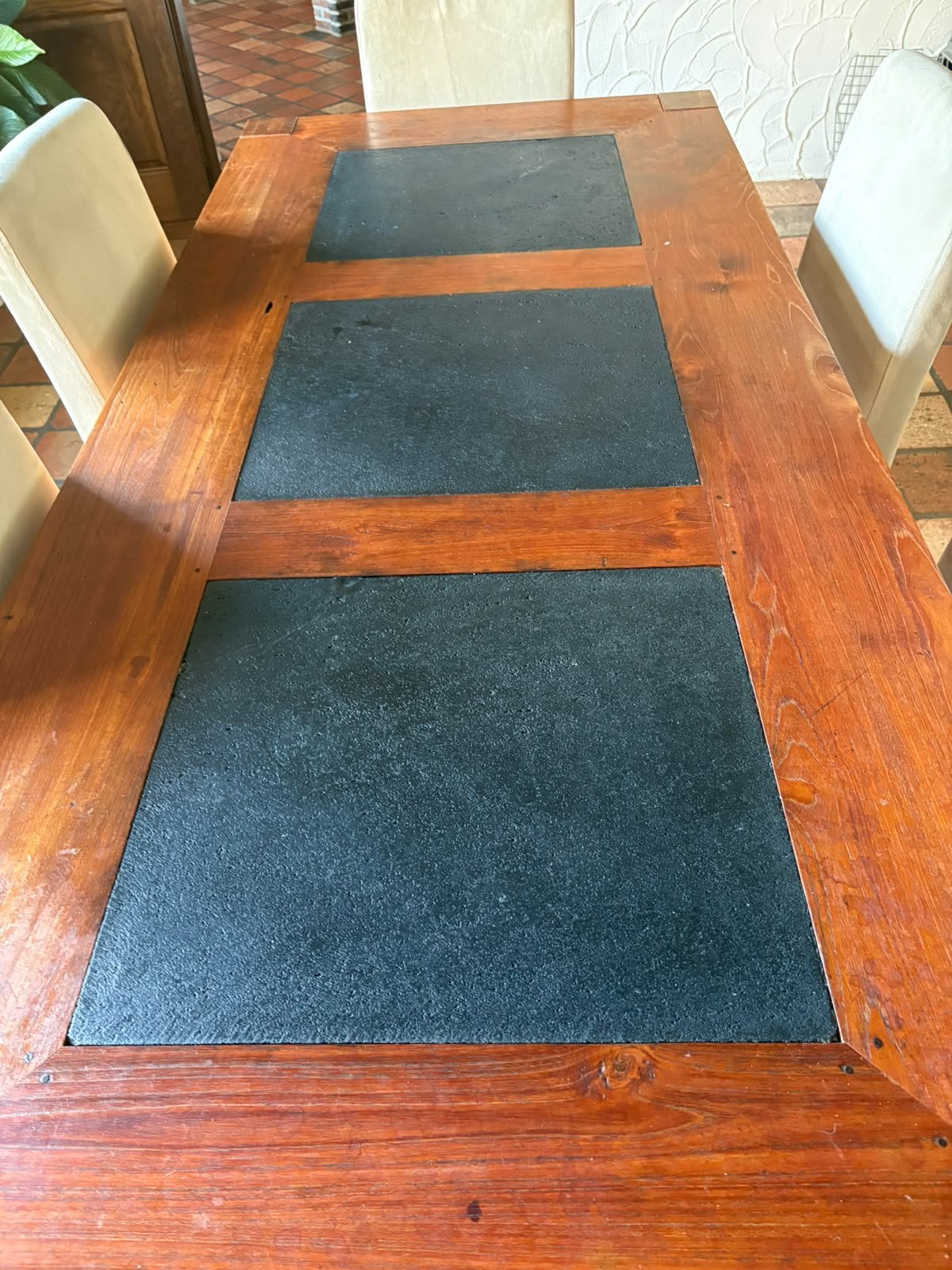 Zeer mooie eettafel in teak, Ophalen, Zo goed als nieuw