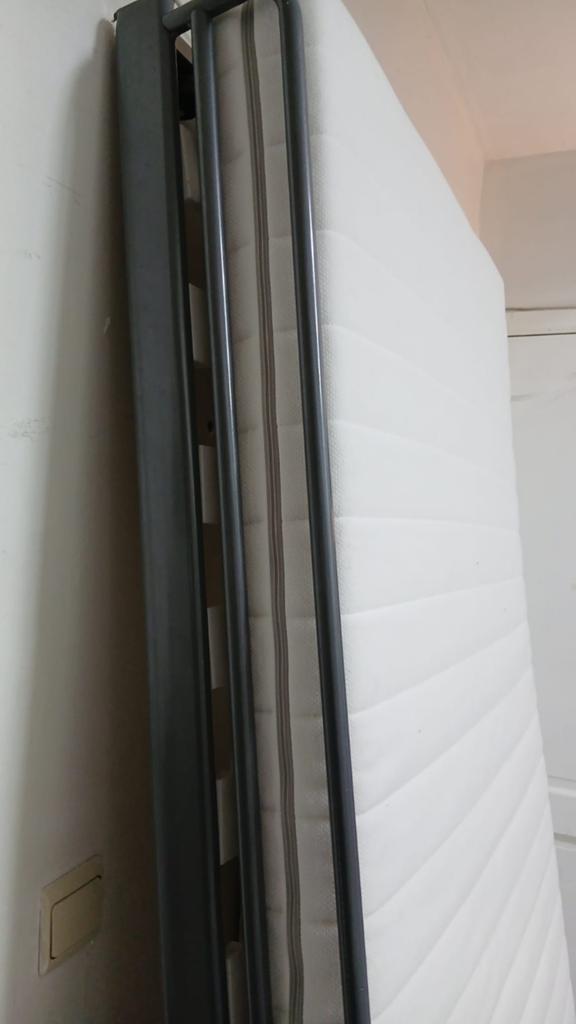 Lit tiroir sur roulette 90x200cm avec matelas, Enlèvement