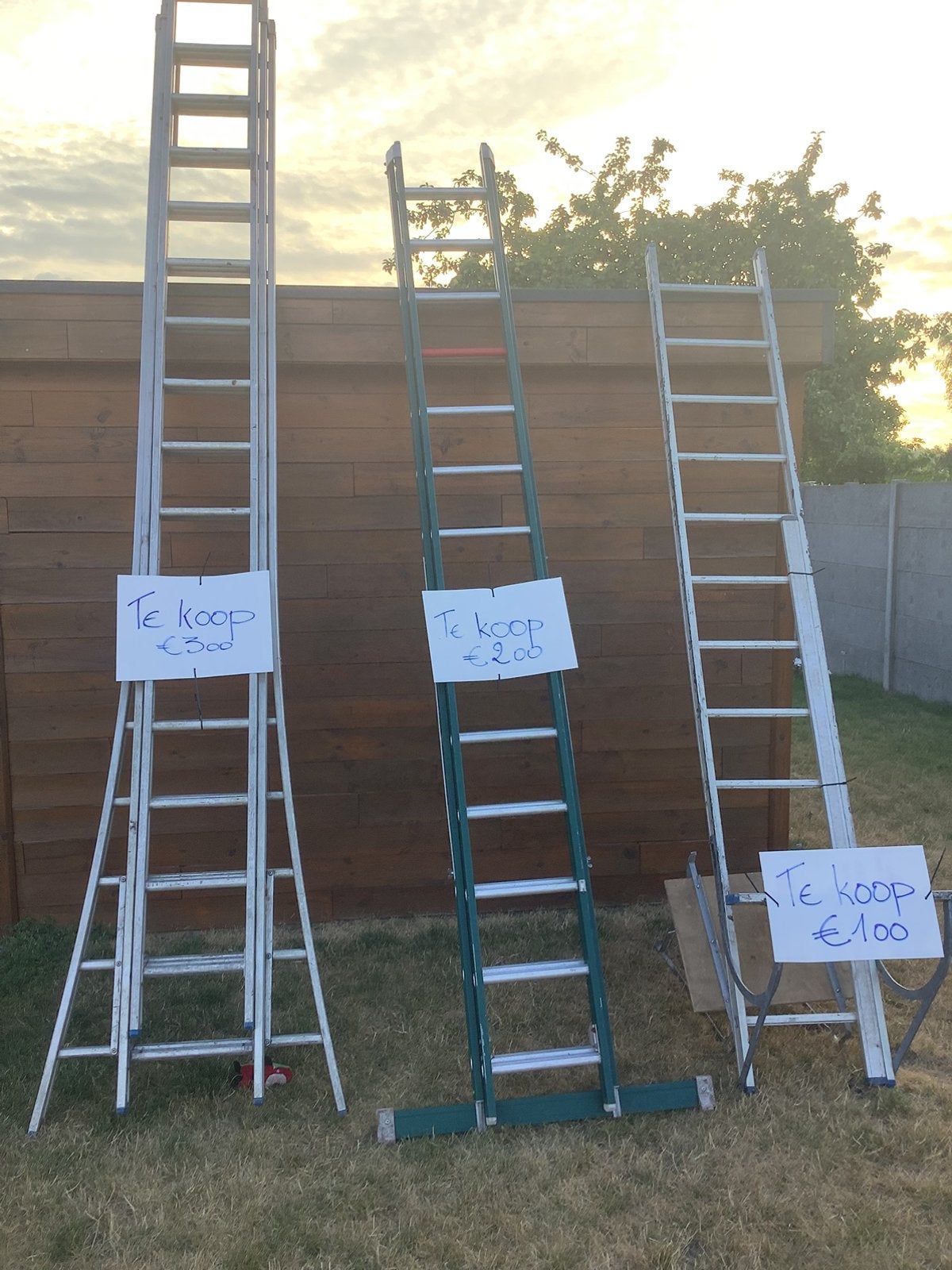 2 delige ladder 14 tredes, Doe-het-zelf en Bouw, Ophalen, Ladder