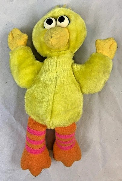 Vintage Tyco Big Bird Sesamstraat Pluche Knuffel 1995 20cm, Overige typen, Zo goed als nieuw, Klein (minder dan 20 cm), Verzenden