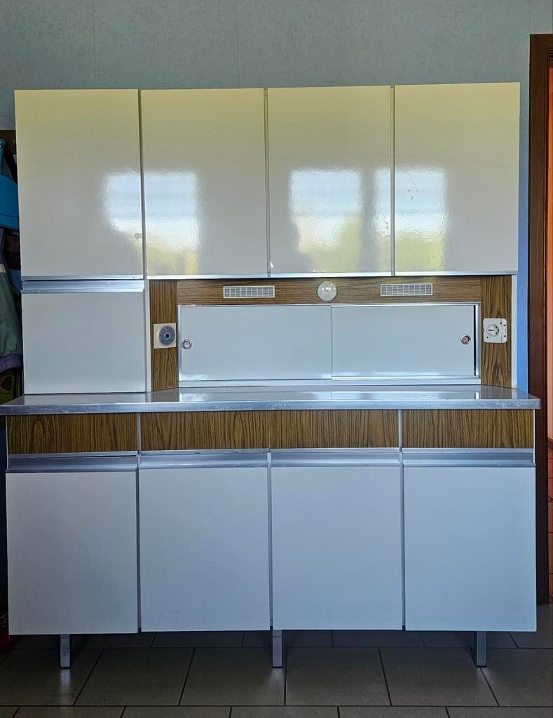 Meuble vintage blanc, Maison & Meubles, Cuisine | Cuisines complètes, Enlèvement, Blanc