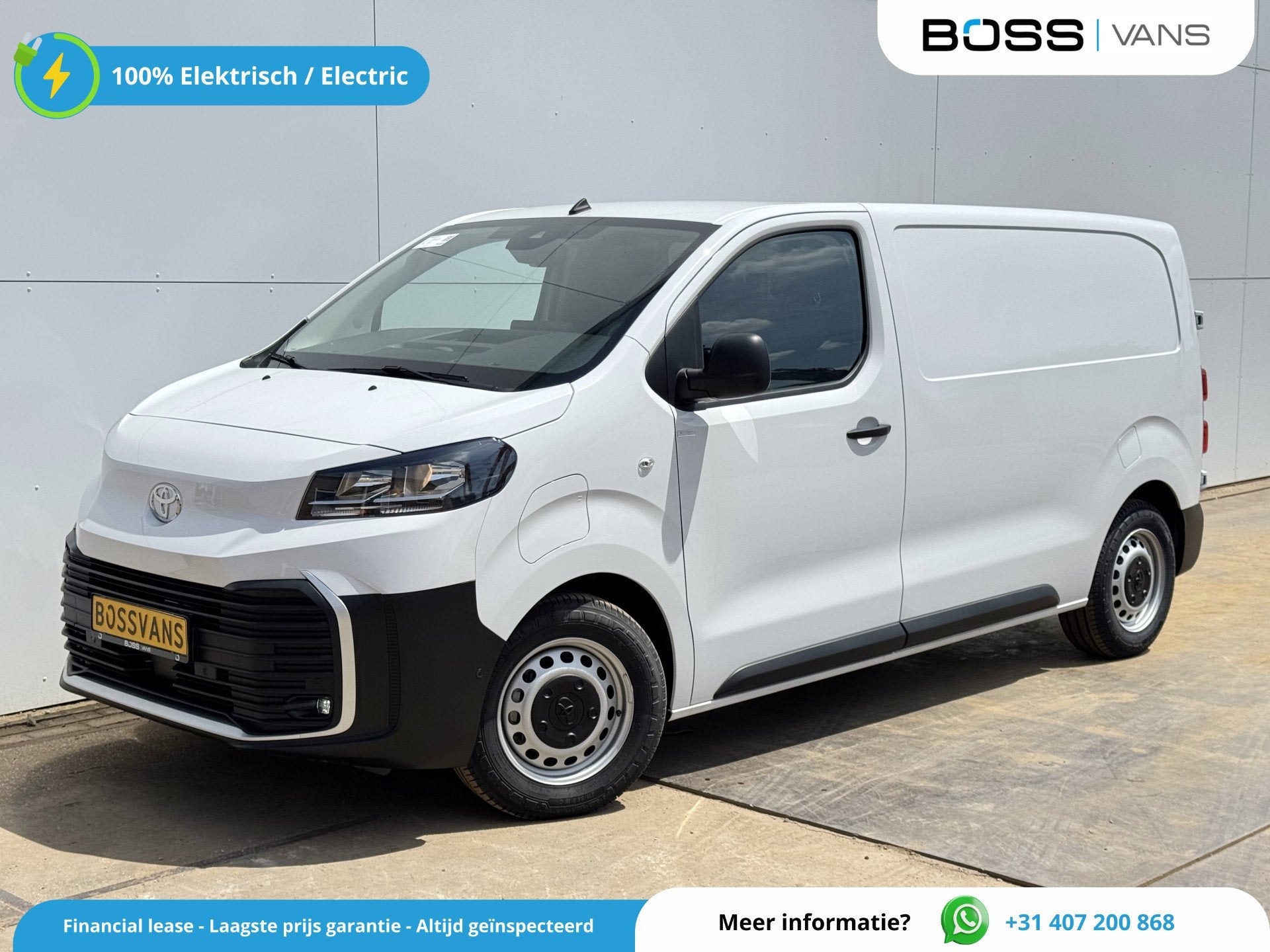 Toyota PROACE Electric 75kWh Nieuw! Elektrisch L1 348km WLTP, Achat, 3 places, 136 ch, 5 portes