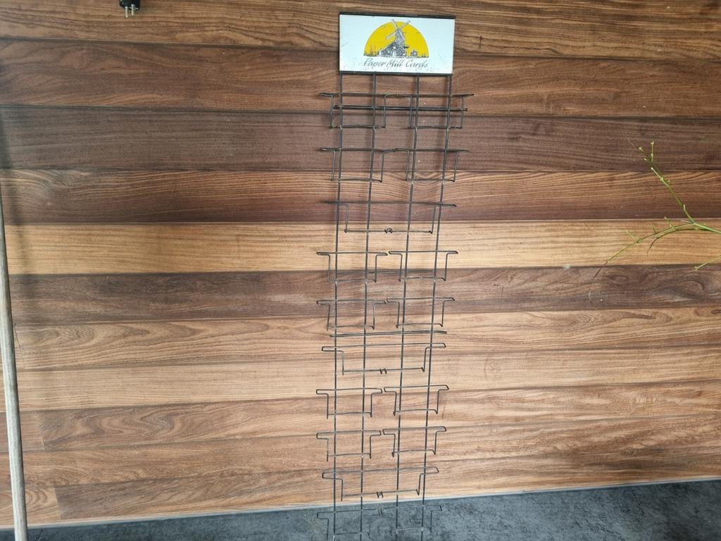 Vintage ijzeren rek voor kaartjes €24, Ophalen