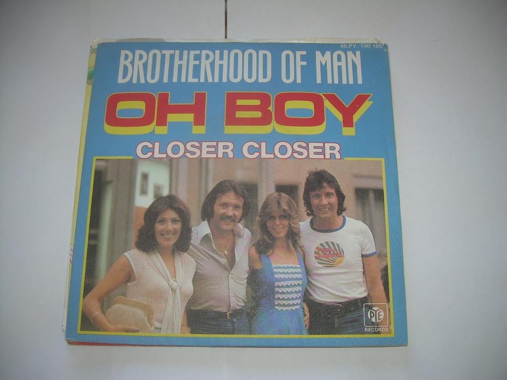 45 T SINGLE - Brotherhood Of Man - Oh Boy / Closer Closer, 7 inch, Single, Ophalen of Verzenden, Pop