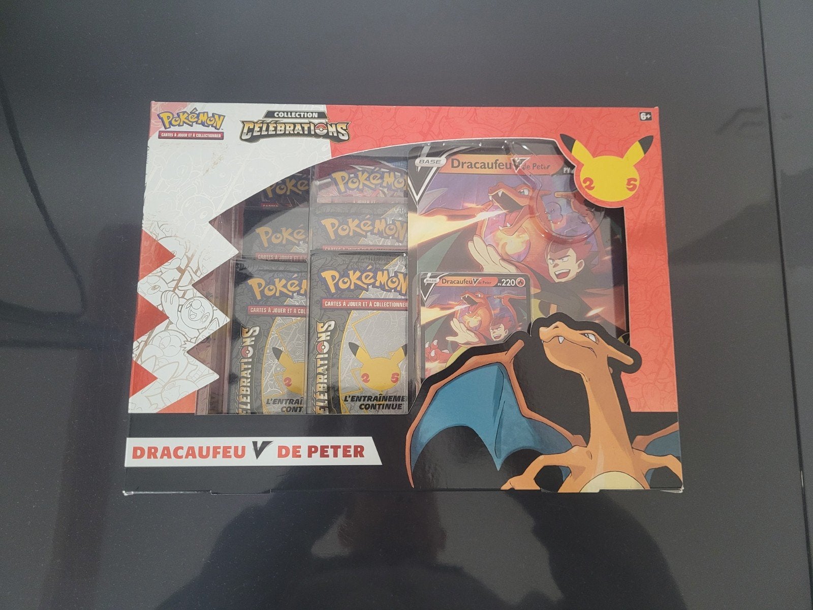 coffret Dracaufeu Célébration 25ans FR, Ophalen