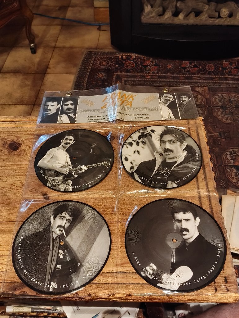 4 Picture Discs (Singles) van Frank Zappa, CD & DVD, Vinyles Singles, Enlèvement ou Envoi, 7 inch, Comme neuf, Autres genres