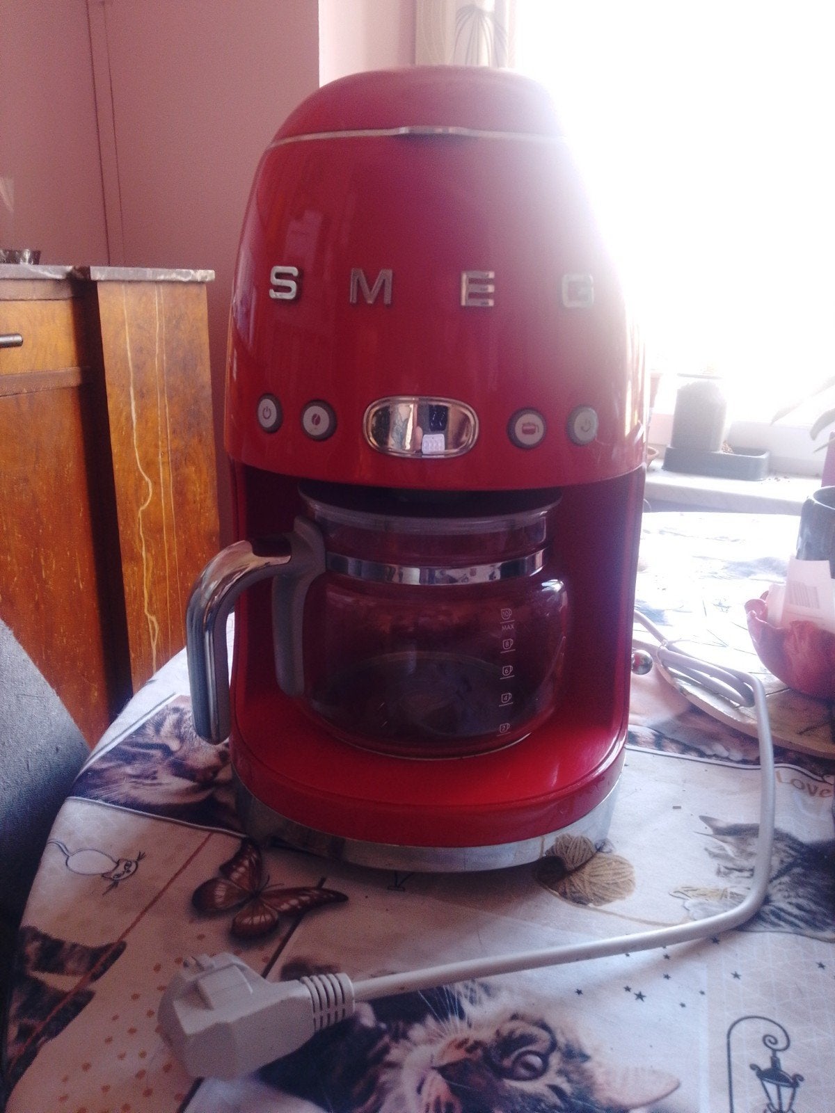 smeg koffiezet, Ophalen