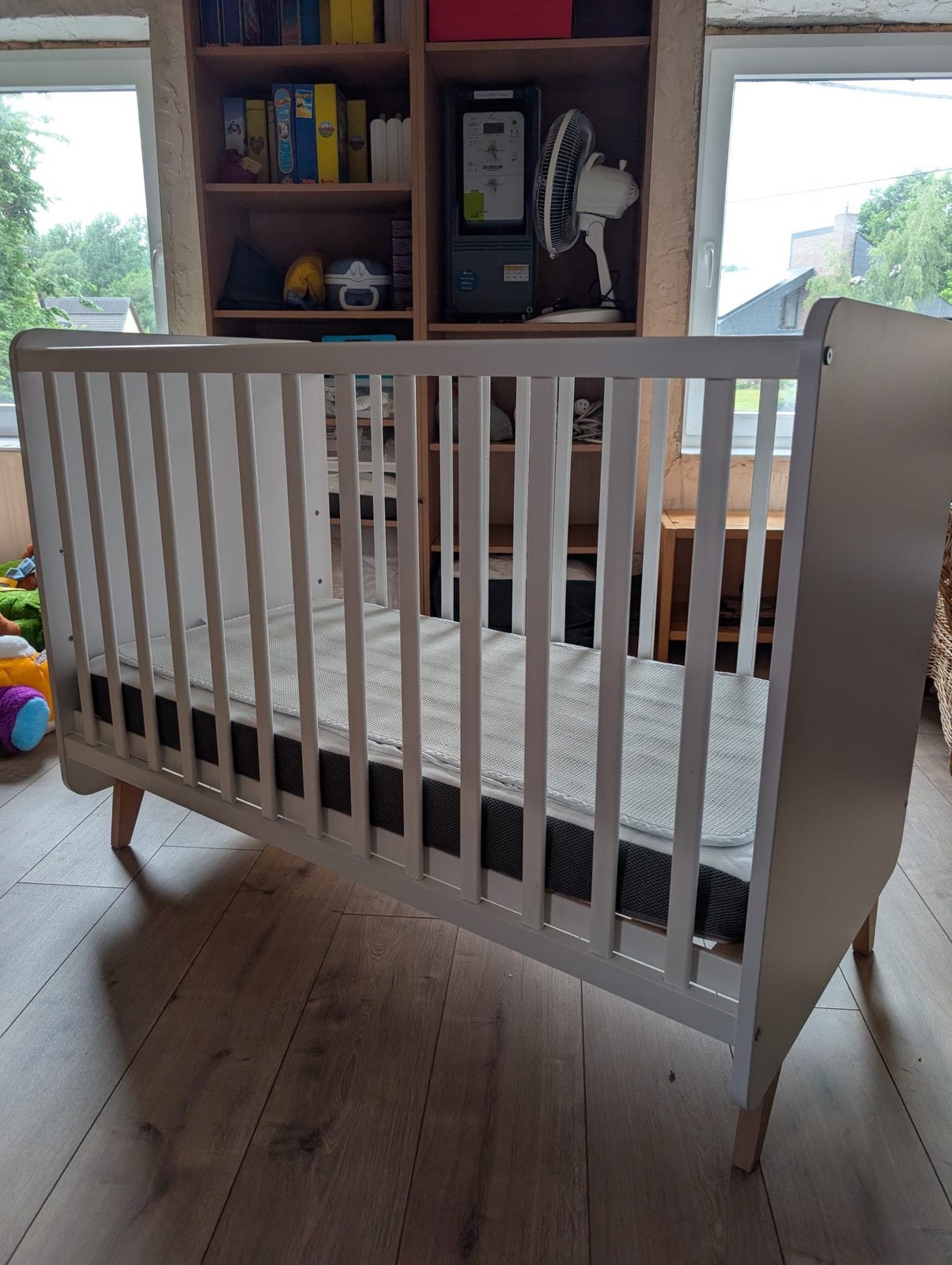 Babybedje 120x60cm wit, Ophalen, Gebruikt, Rechthoekig